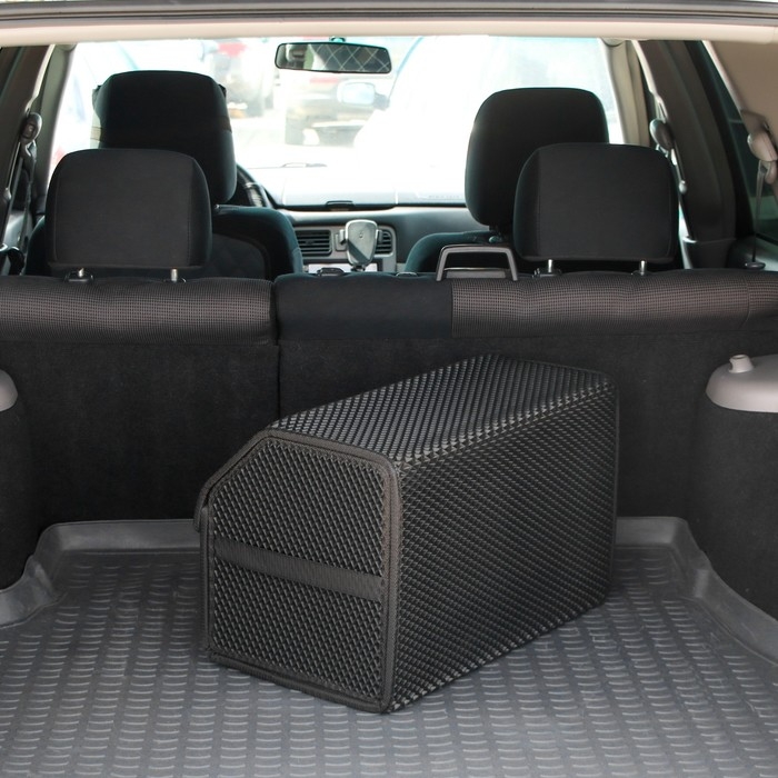 Органайзер кофр в багажник автомобиля, саквояж, EVA-материал, 50 см, черный кант