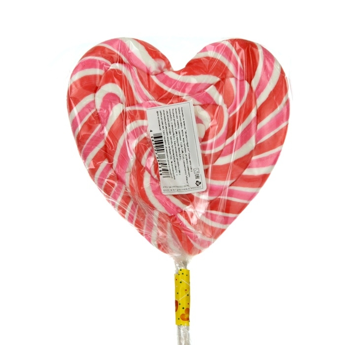 Карамель на палочке «Лолли Сердце Биг», микс 140 г Карамель на палочке «Лолли Сердце Биг», микс 140 г