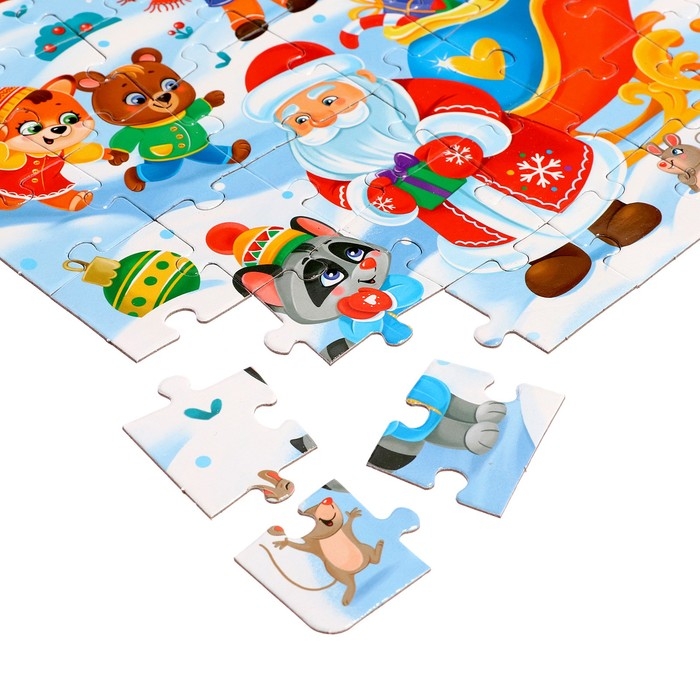 Набор пазлов с игрушкой 3 в 1 «Праздник у оленят» Набор пазлов с игрушкой 3 в 1 «Праздник у оленят»