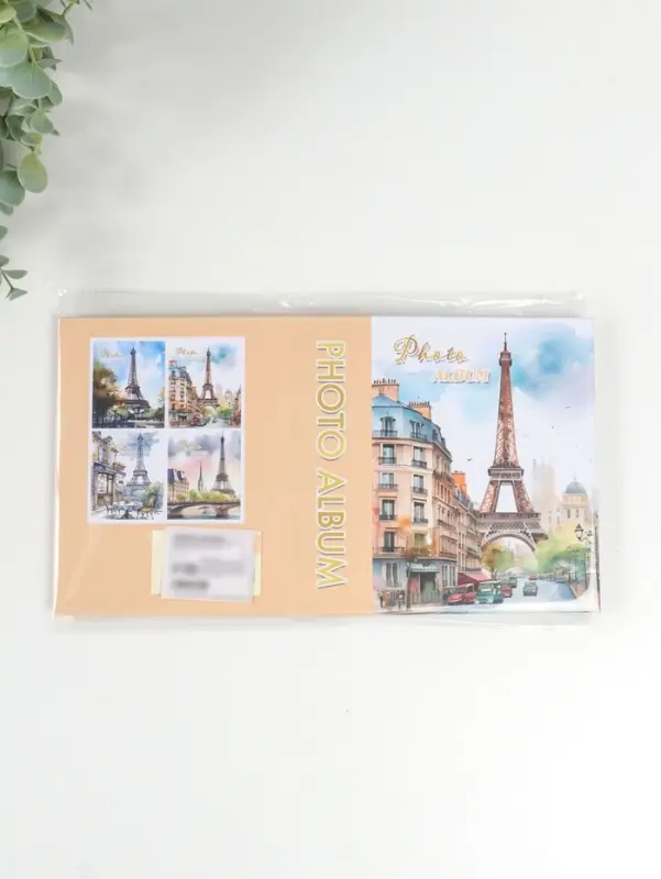 Фотоальбом на 100 фото 10х15 см "Улочка у Эйфелевой башни" 4,5х12,5х16,5 см