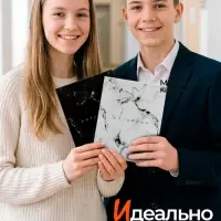 Тетради 48 листов в клетку &laquo;Мрамор&raquo;, обложка мелованный картон, серые листы, 5 шт.