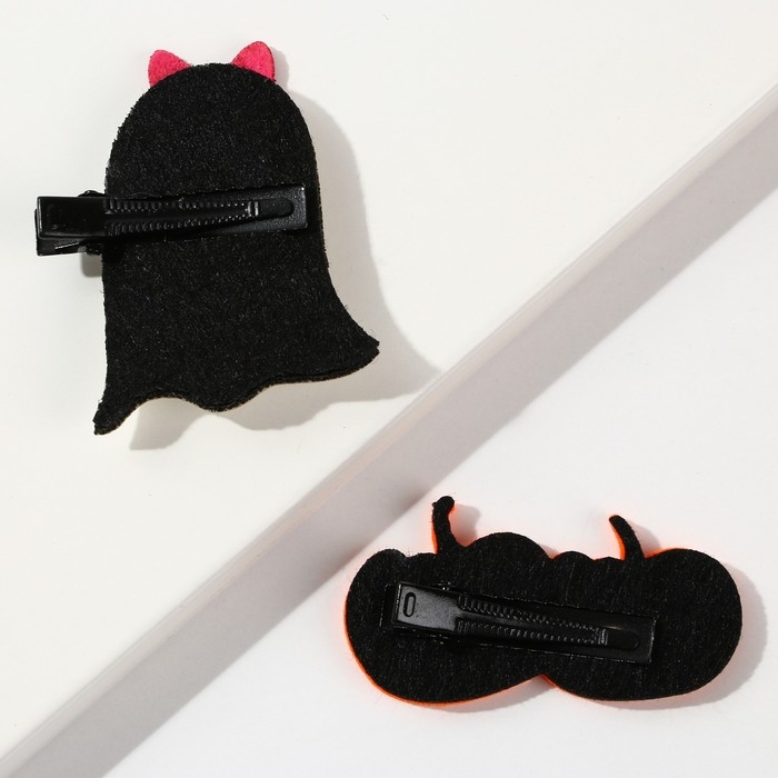 Заколки для волос на Хэллоуин «Boo», 2 шт. Заколки для волос на Хэллоуин «Boo», 2 шт.