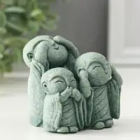 Сувенир песчаник "Статуя Дзидзо - не вижу, не слышу, не скажу" 5,8х7х7 см Сувенир песчаник "Статуя Дзидзо - не вижу, не слышу, не скажу" 5,8х7х7 см