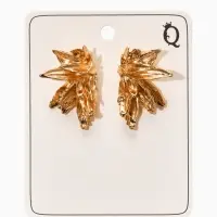 Серьги металл "Цветы половинки", цвет золото Серьги металл "Цветы половинки", цвет золото