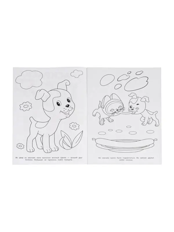 Раскраска &laquo;Приключения котёнка&raquo;, 16 стр., Союзмультфильм