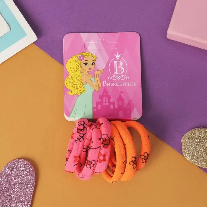 Резинка для волос Резинка для волос "Спорт" (набор 6 шт) микс