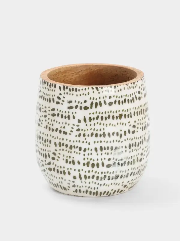 Стакан &laquo;Зебра&raquo;, 10&times;10&times;10 см, дерево