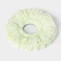 Насадка для швабры с отжимом - центрифугой Доляна, длина нитей 10 см, микрофибра, МИКС