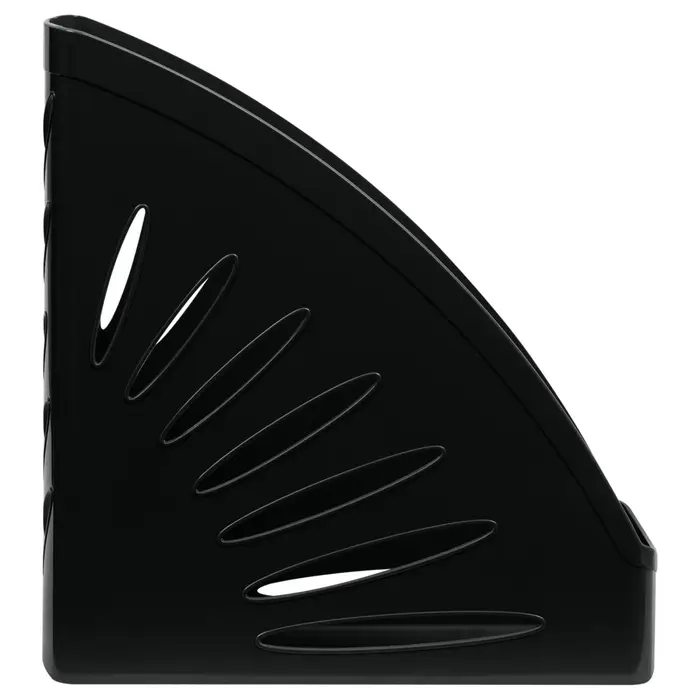 Лоток для бумаг Стамм &laquo;Тропик&raquo;, А4, вертикальный, 1 отделение, чёрный, ширина 110 мм