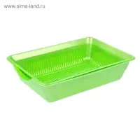 Туалет глубокий с сеткой, 38.5&times;26&times;9 см, зеленый