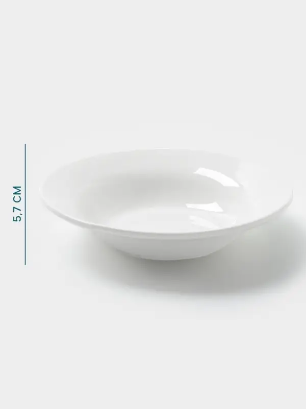 Тарелка глубокая Hanna Kn&ouml;vell, 1.03 л, d=25.5 см, фарфор, белая