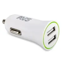 Автомобильное ЗУ AVS UC-522, 2 USB, 2.4 А, 12 Вт, белый (A07981S)