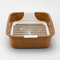 Туалет с сеткой, 44&times;33&times;11.5 см, бежевый, белый