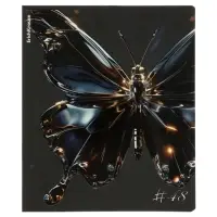 Тетрадь 48 листов в клетку, ErichKrause Glass Butterflies, 60 г/м&sup2;, МИКС