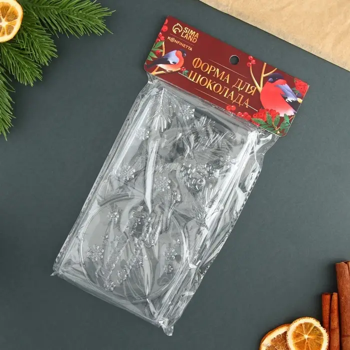 Форма для шоколада - плитка «Волшебное время», 18 х 9.5 см Форма для шоколада - плитка «Волшебное время», 18 х 9.5 см