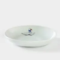 Блюдце Добрушский завод &laquo;Гуси&raquo;, d=15 см, 250 мл, фарфор, белое