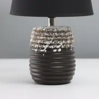 Лампа настольная RISALUX &laquo;Бию&raquo;, 40 Вт, Е14, коричневая, 19.5&times;19.5&times;32 см