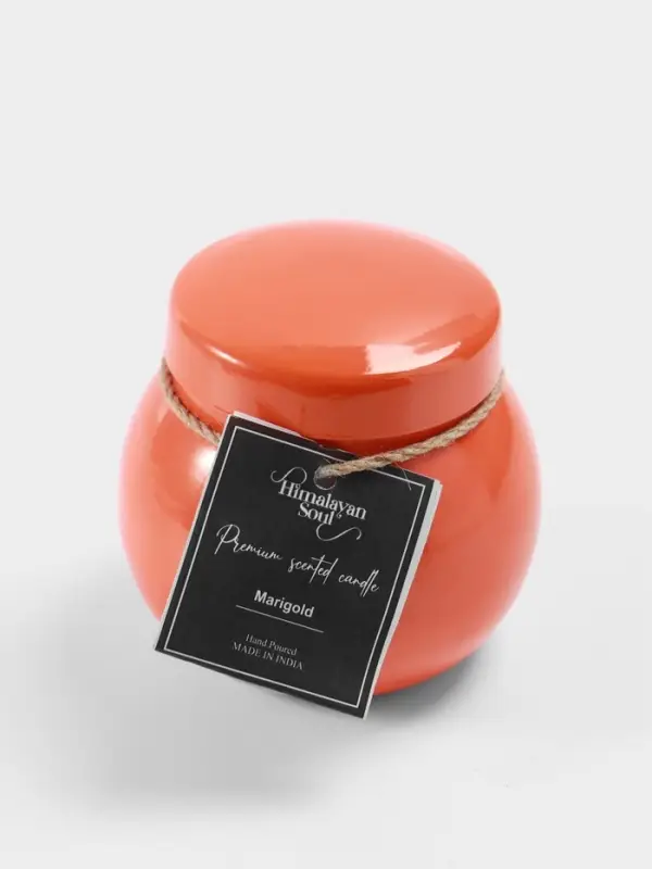 Свеча ароматическая в баночке, 150 г, парафин, marigold
