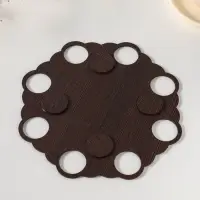 Подставка пасхальная на 8 яиц на ножках "Кулич". Д 20 см