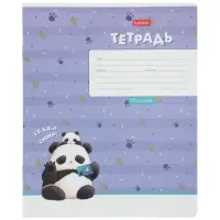 Тетрадь 18л кл Hatber "Забавные панды", на скобе, скругл углы, 60-65г/м&sup2; 5В МИКС