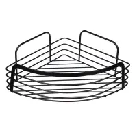 VETTA Полка настенная, угловая, металл, 30x22x9 см, черный