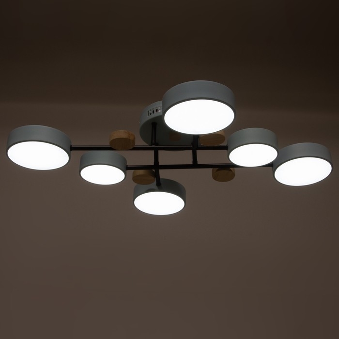 Люстра с ПДУ 2296/6BL LED 144Вт 3000-6000К синий 80х59х14 см BayerLux