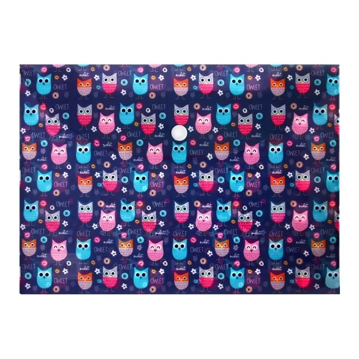 Папка-конверт на кнопке, А5, 180 мкм, МИКС Папка-конверт на кнопке, А5, 180 мкм, МИКС