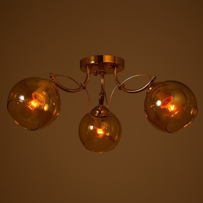 Люстра "Арманд" 3х40Вт Е27 золото 52х52х20см Ritter