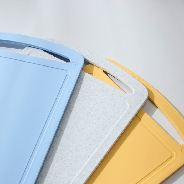 Набор разделочных досок, 34х24 см на подставке, 3 шт, цвет МИКС Набор разделочных досок, 34х24 см на подставке, 3 шт, цвет МИКС