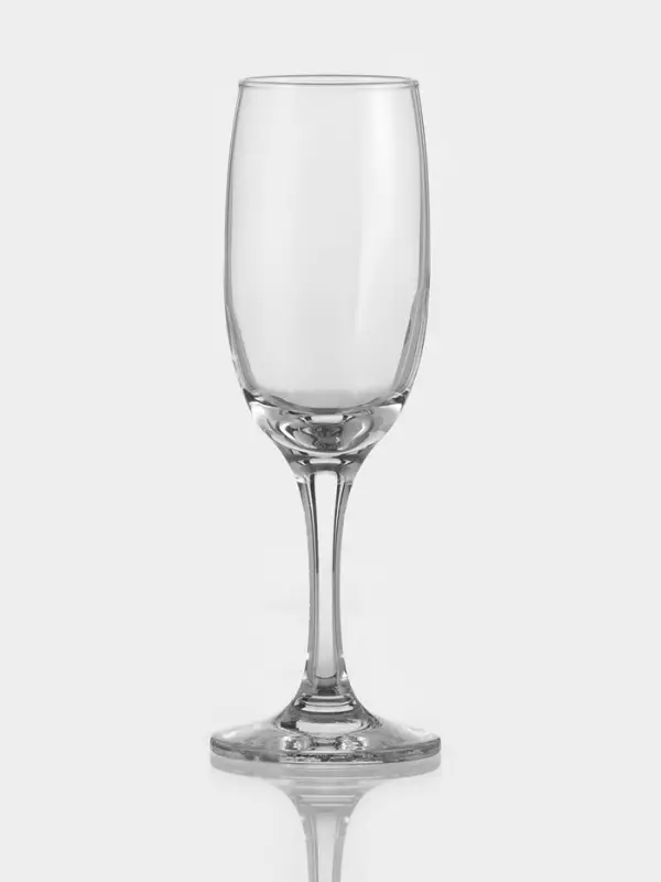 Бокалы для шампанского Paşabah&ccedil;e Bistro, 190 мл, набор 6 шт., стекло, прозрачные