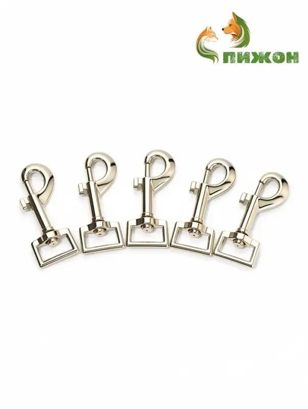 Карабин средний с узким основанием, 7.5 см (ширина проушины 2 см)