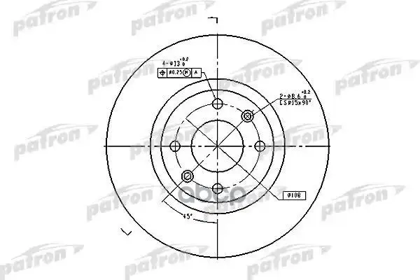 Диск тормозной PATRON арт. PBD4183