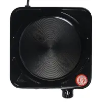 Плитка электрическая LHP-002, 1 конфорка, 1000 Вт, нагреватель диск, чёрная