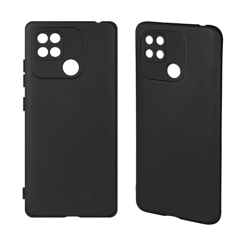 Чехол Xiaomi Redmi 10C TPU матовый черный Чехол Xiaomi Redmi 10C TPU матовый черный