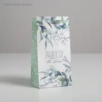 Пакет подарочный без ручек &laquo;Радости во всём&raquo;, 10 х 19.5 х 7 см