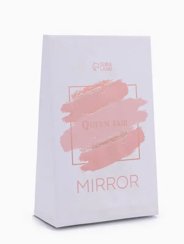 Зеркало с подставкой, с увеличением х2, двустороннее, 16.5&times;30.5 см, (13&times;16 см), МИКС