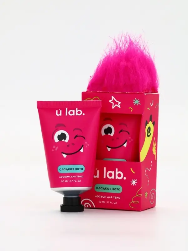 Лосьон для тела детский &laquo;Монстрики&raquo;, аромат сладкая вата, ULAB