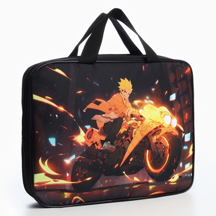 Папка для труда А4 на молнии текстиль 70мм 350 х 270 мал «1 сентября: Аниме мото» Папка для труда А4 на молнии текстиль 70мм 350 х 270 мал «1 сентября: Аниме мото»