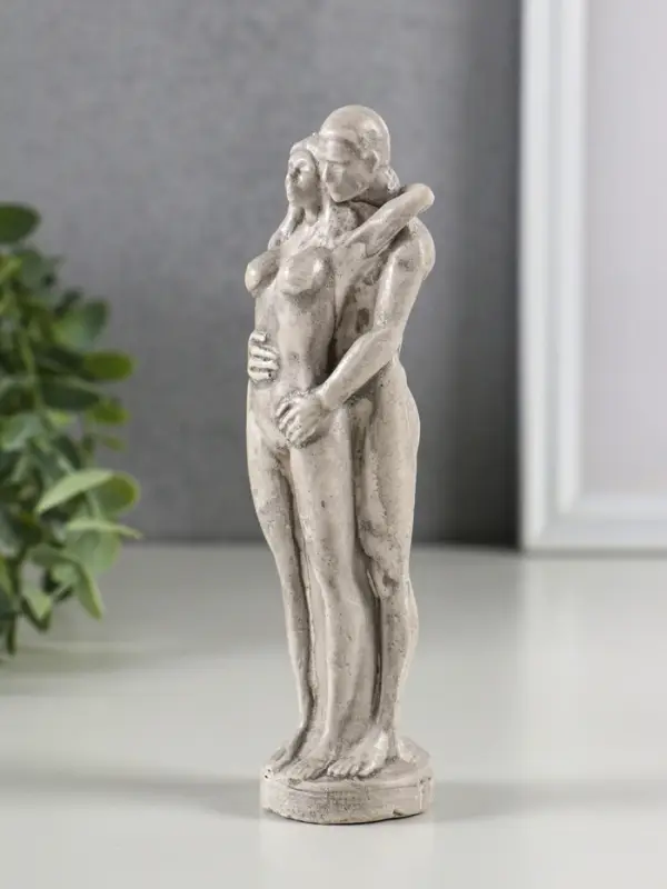 Фигура гипс Фигура гипс "Влюбленная пара" 15х4 см, под камень