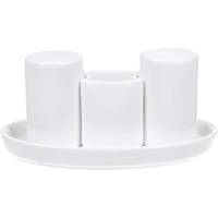 Набор для специй Chan Wave Classic 3пр/наб овал. фарфор, белый , фк0349