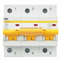 KARAT Автоматический выключатель ВА47-100 3P C 50А 10кА IEK