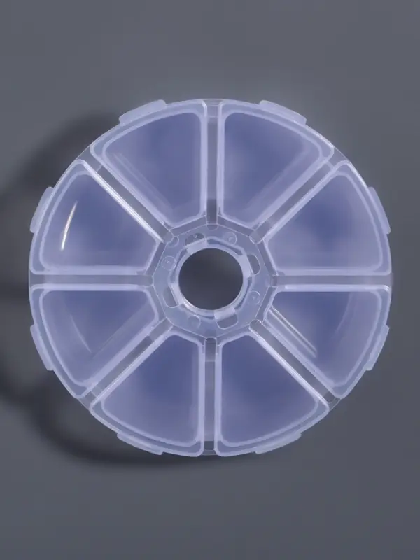 Органайзер для хранения мелочей, 8 ячеек, d=10.5×3 см, прозрачный Органайзер для хранения мелочей, 8 ячеек, d=10.5×3 см, прозрачный