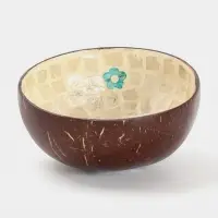 Чаша &laquo;Цветок&raquo;, 14&times;14&times;6 см, кокос