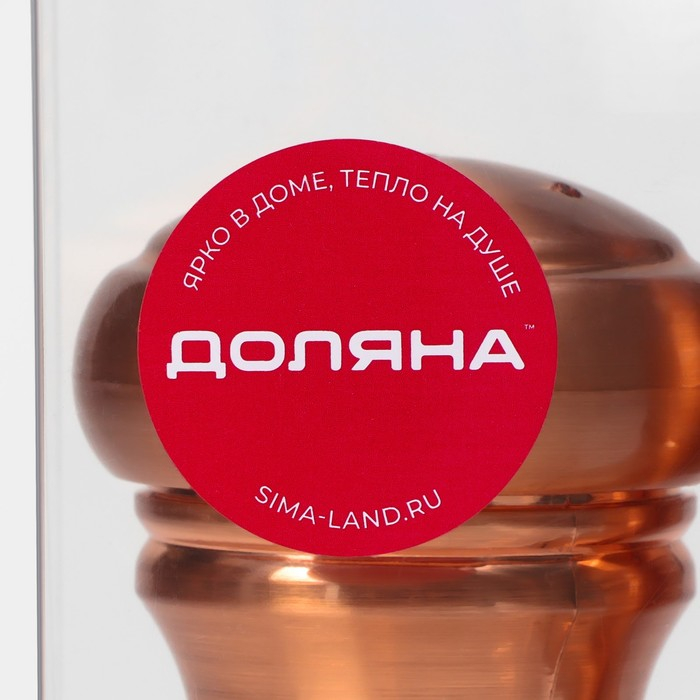 Набор мельниц для соли и перца Доляна, 10&times;5&times;10 см, 2 шт, цвет бронзовый