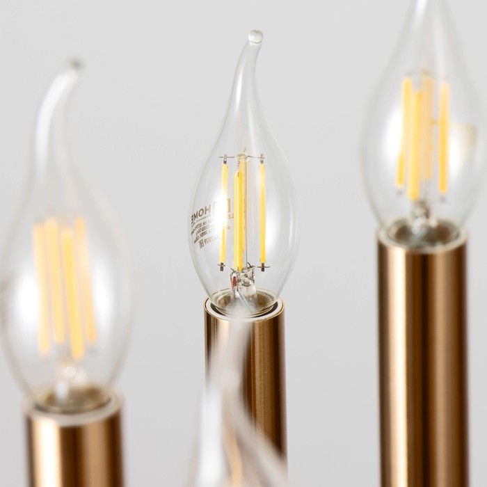 Люстра Люстра "Барри" 12х40Вт Е14 латунь 65х65х50 см BayerLux