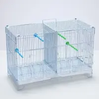 Клетка для птиц пролётная укомплектованная Bd=5/2w, 62&times;27&times;40 см, белая