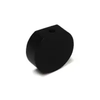 Ручка-кнопка CAPPIO RK147, d=26 мм, цвет черный, 8 шт.