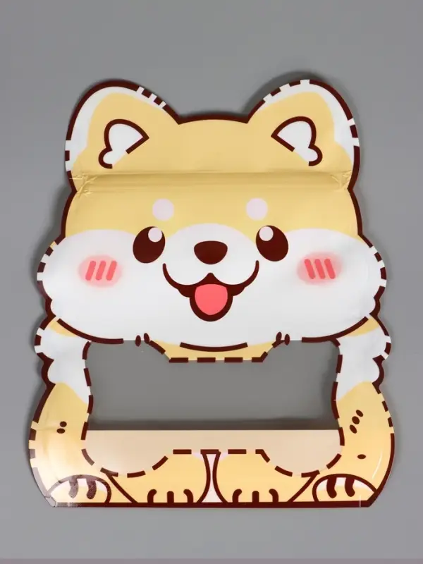 Пакет подарочный, с zip-lock застежкой &laquo;Корги&raquo; с окном, 17&times;20+3 см