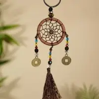 Брелок &laquo;Ловец снов&raquo;, 4&times;15 см, коричневый