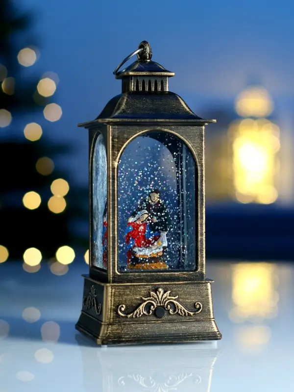 Фигура светодиодная фонарь  Фигура светодиодная фонарь "Рождество", 21х8,5х8,5 см, AAAx3, Т/БЕЛЫЙ